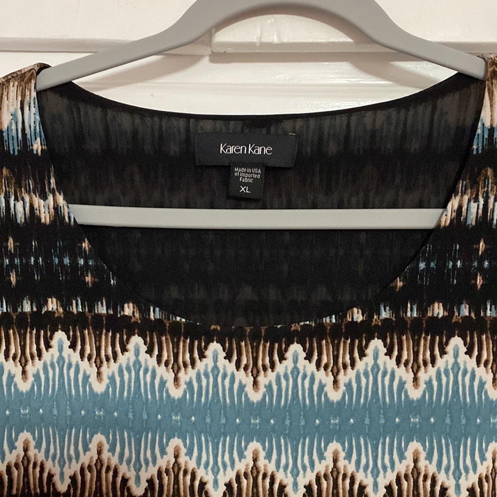Karen Kane Long Sleeve Top with Liner - Picture 6 of 8